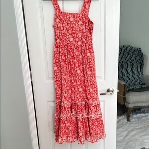 Red Floral Maxi Dress